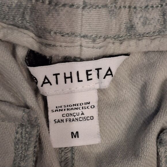 Athleta Farallon Jogger Pants Fog Camo Print Pockets Drawstring Women Size M - Picture 4 of 4